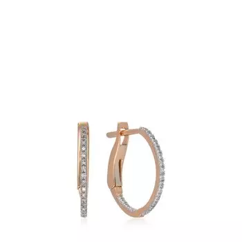 Золотые серьги с бриллиантами