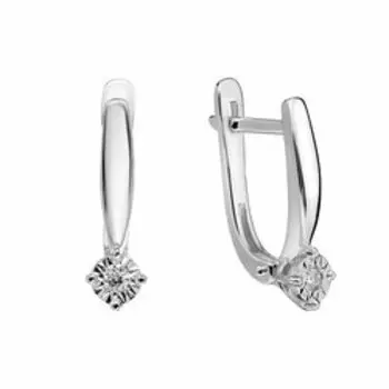 Золотые серьги с бриллиантами