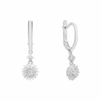 Золотые серьги с бриллиантами