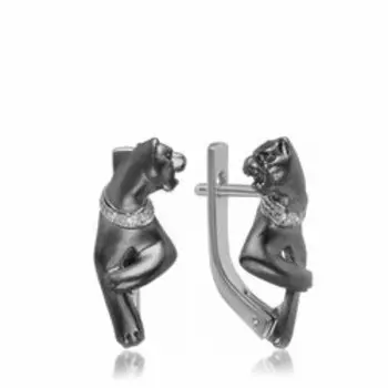 Золотые серьги с бриллиантами