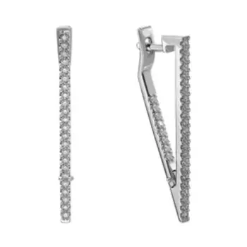 Золотые серьги с бриллиантами