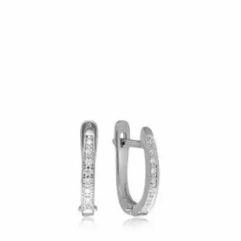 Золотые серьги с бриллиантами