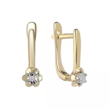 Золотые серьги 585 пробы