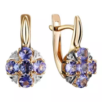 Золотые серьги 585 пробы