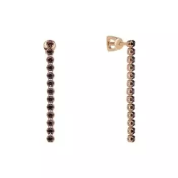 Золотые серьги с фианитами