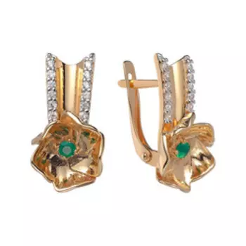 Золотые серьги 585 пробы