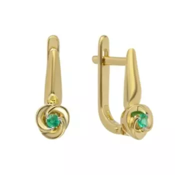 Золотые серьги 585 пробы