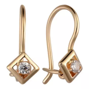 Золотые серьги 585 пробы