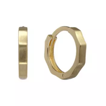 Золотые серьги с матированием