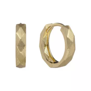 Золотые серьги с матированием