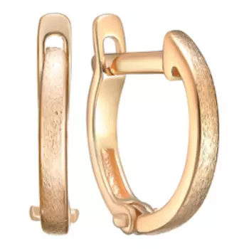 Золотые серьги с матированием