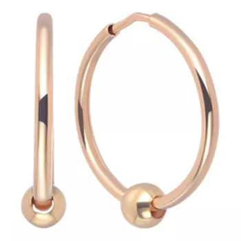 Золотые серьги с подвижным элементом