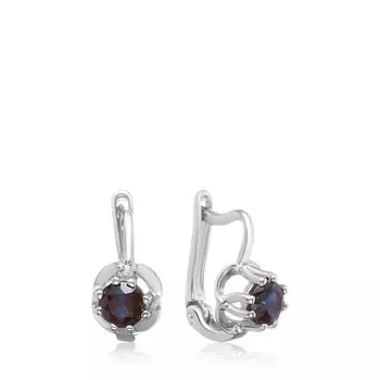 Золотые серьги с сапфирами