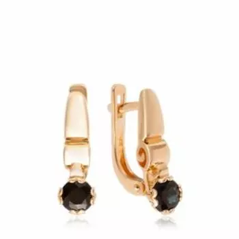 Золотые серьги с сапфирами