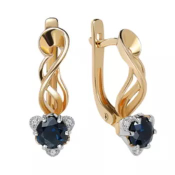 Золотые серьги 585 пробы