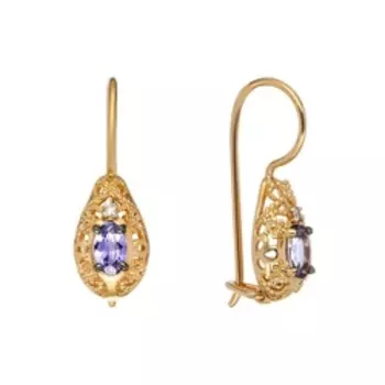 Золотые серьги 585 пробы