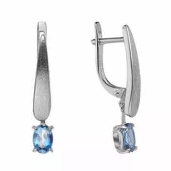 Золотые серьги с топазами Лондон