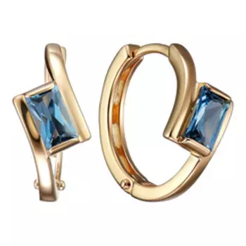 Золотые серьги с топазами Лондон