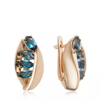 Золотые серьги с топазами лондон