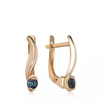 Золотые серьги с топазами лондон