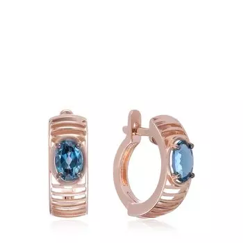 Золотые серьги с топазами лондон