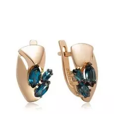 Золотые серьги с топазами лондон