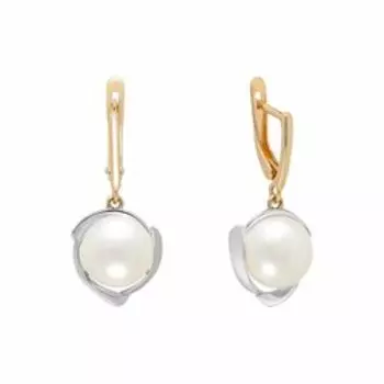 Золотые серьги с жемчугом