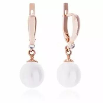 Золотые серьги с жемчугом