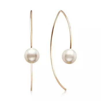 Золотые серьги с жемчугом