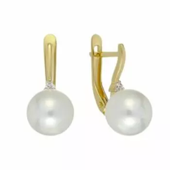 Золотые серьги с жемчугом