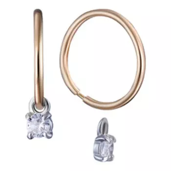 Золотые серьги-трансформер 585 пробы