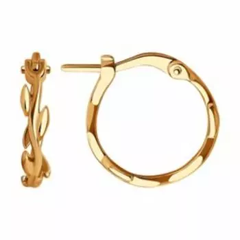 Золотые серьги "Веточки"