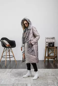 Дубленка женская с отделкой из тосканы