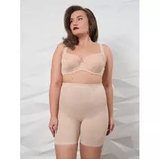 Трусы-шорты корректирующие " Жаккард" бежевые