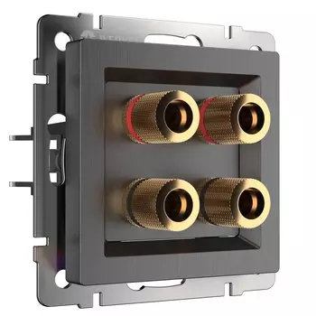 Акустическая розетка Werkel (графит рифленый) W1185004 4690389158698