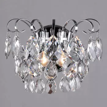 Бра Eurosvet 10081/2 хром/прозрачный хрусталь Strotskis