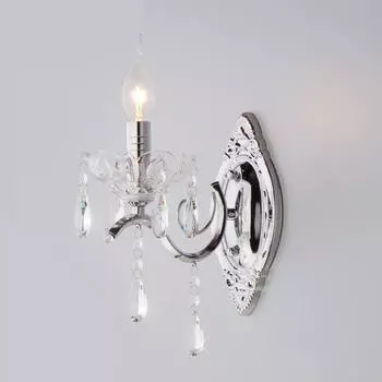 Бра Eurosvet 3188/1 хром/прозрачный хрусталь Strotskis