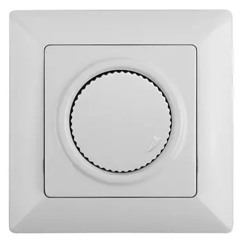 Диммер поворотный ЭРА Intro Solo 600W белый 4-401-01 Б0043396