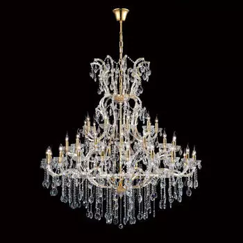 Каскадная люстра Crystal Lux Hollywood SP53 Gold