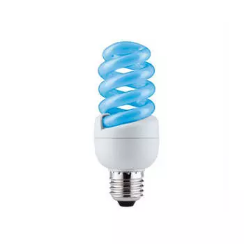 Лампа энергосберегающая Paulmann Е27 15W синяя 88090