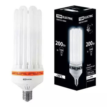 Лампа энергосберегающая TDM Electric E40 200W 6500K матовая SQ0323-0084