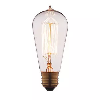 Лампа накаливания E27 60W прозрачная 6460-SC