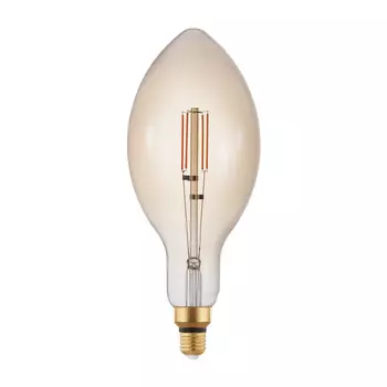 Лампа светодиодная диммируемая филаментная Eglo E27 4W 2200K янтарная 12591