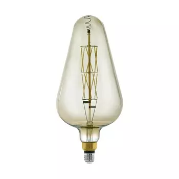 Лампа светодиодная диммируемая филаментная Eglo E27 8W 3000K дымчатая 11842