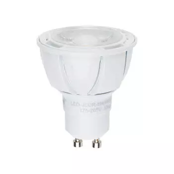 Лампа светодиодная диммируемая Uniel GU10 6W 4000K матовая LED-JCDR 6W/NW/GU10/FR/DIM PLP01WH UL-00003988