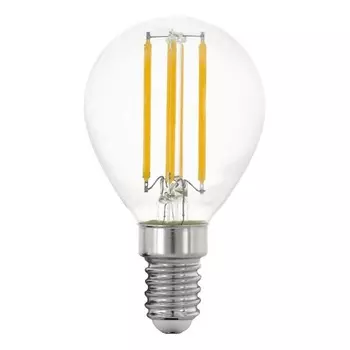 Лампа светодиодная Eglo E14 4W 2700K прозрачная 11761
