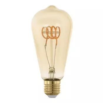 Лампа светодиодная Eglo E27 5W 2200K янтарная 11887