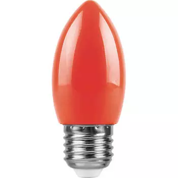 Лампа светодиодная Feron E27 1W красная LB-376 25928