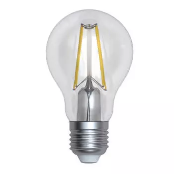 Лампа светодиодная филаментная диммируемая Uniel E27 12W 4000K прозрачная LED-A60-12W/4000K/E27/CL/DIM GLA01TR UL-00005184