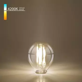 Лампа светодиодная филаментная Elektrostandard E14 8W 4200K прозрачная a060524